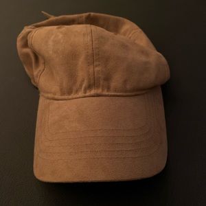 Brown Suede Baseball Hat